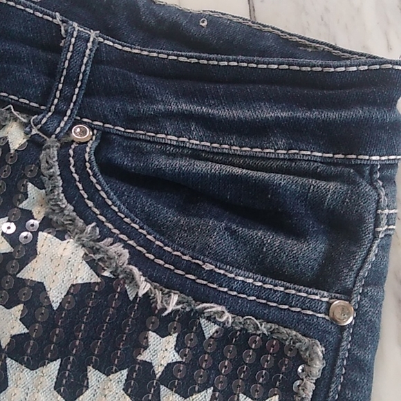 Rue 21 American Flag Denim Shorts - Picture 7 of 7